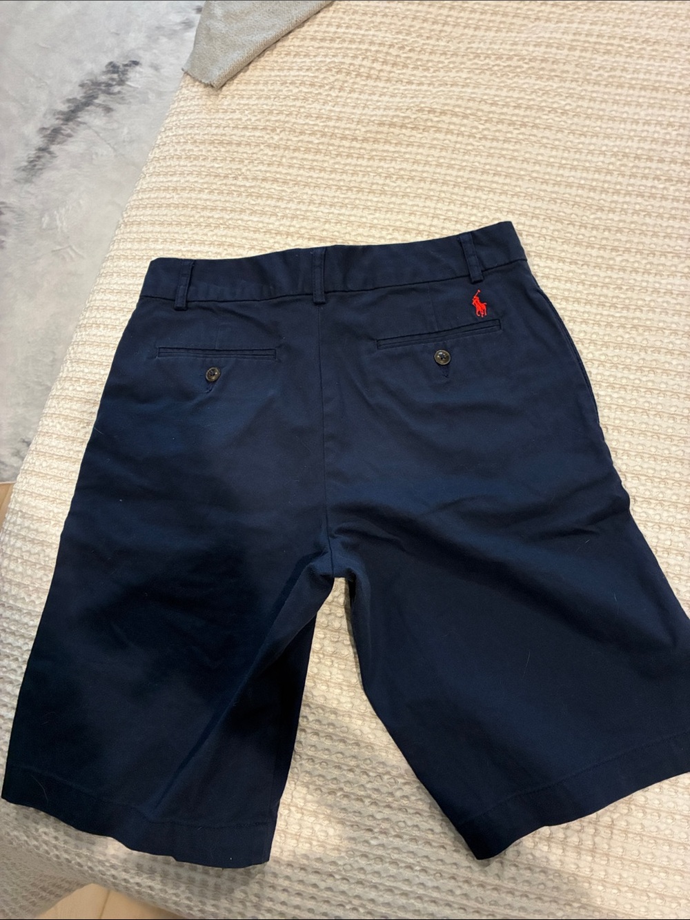 Polo by Ralph Lauren Navy Shorts with Red Logo